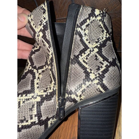 CIRCUS Sam Edelman CAL Snakeskin Embossed Boot Bootie Size 10 - Picture 10 of 14